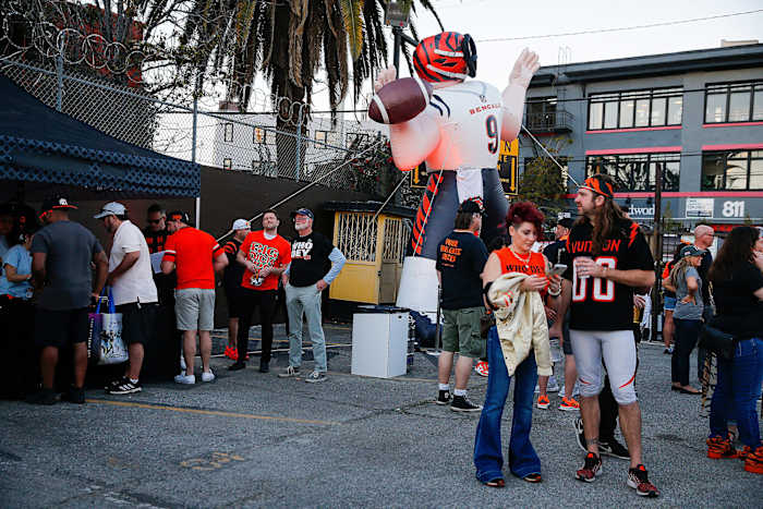 Bengal Jim’s tailgate is a popular pre-game experience for many Cincinnati fans.